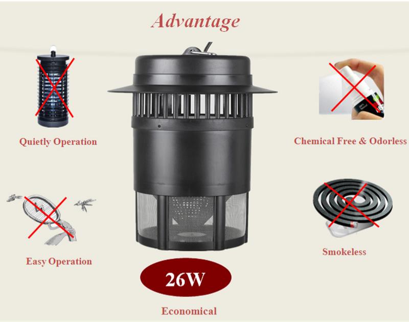Photocatalyst mosquito trap