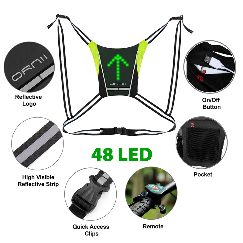 LED safety vest