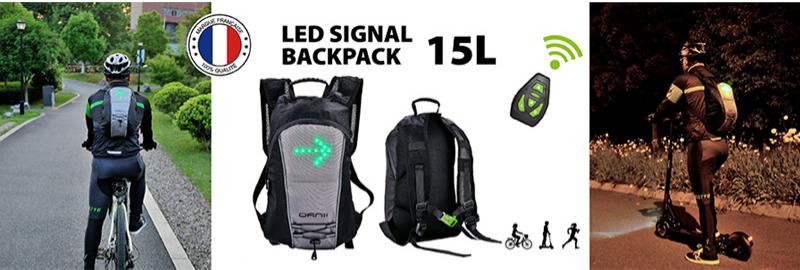 LED signage backpack
