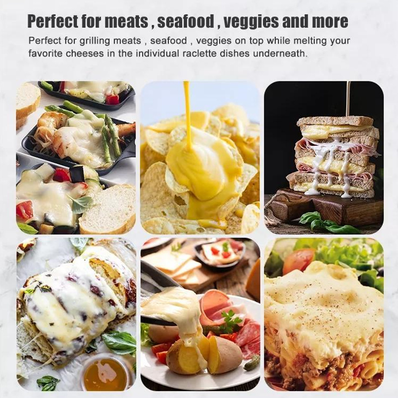 Raclette grills With cheese melter