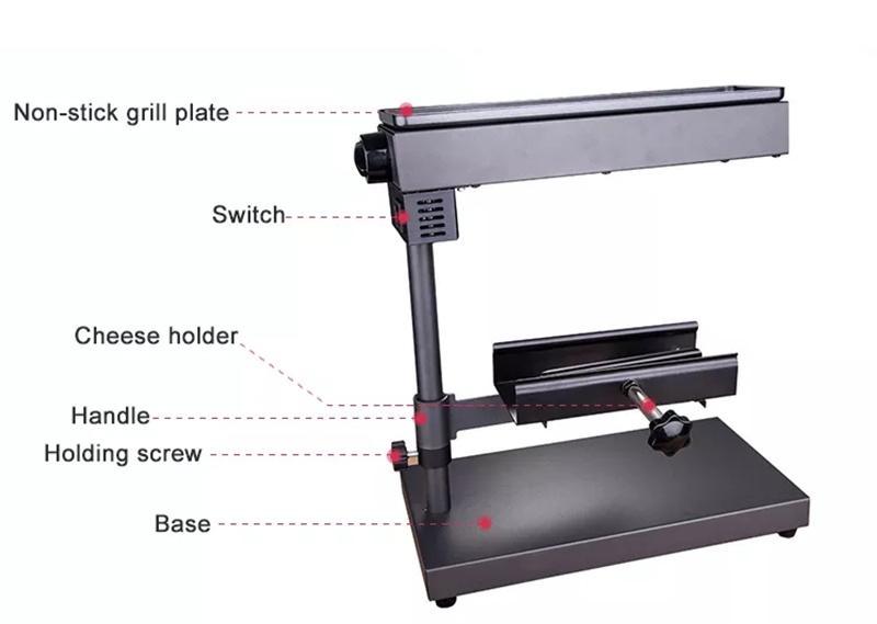 Raclette grills With cheese melter