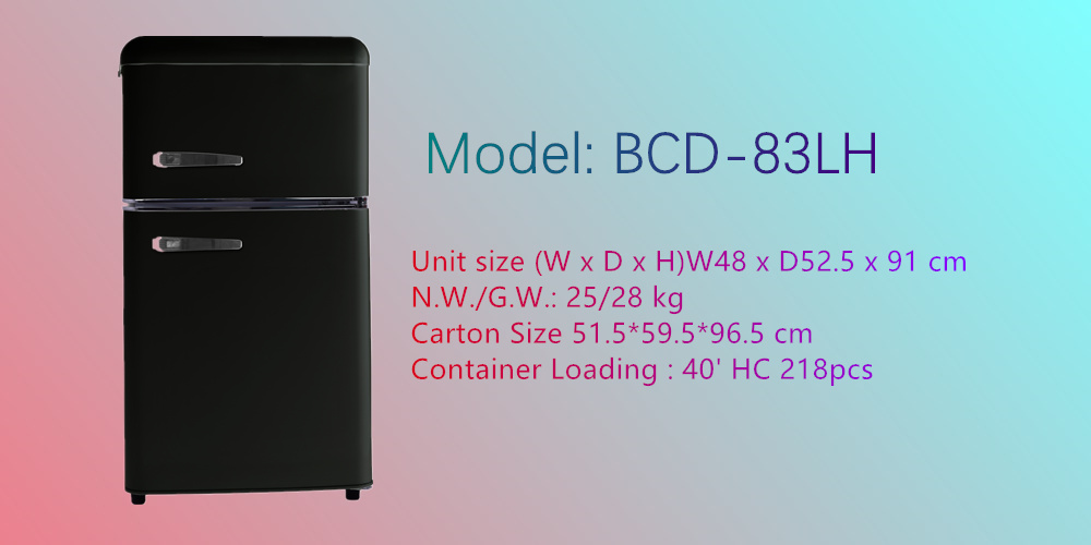 SSL 80L retro fridge 