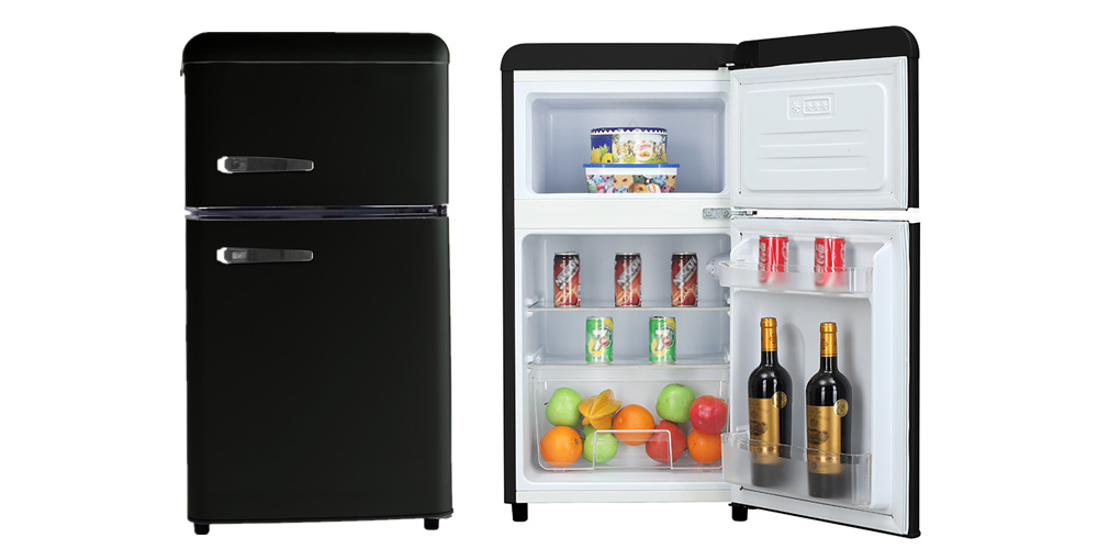80l retro fridge with freezer