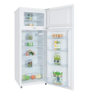 Bottom Freezer Double Door Refrigerator with White Finish