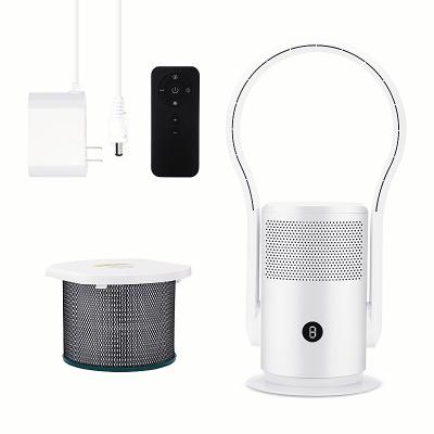 WiFi Smart Bladeless Tower Fan with Air Purification and Remote
