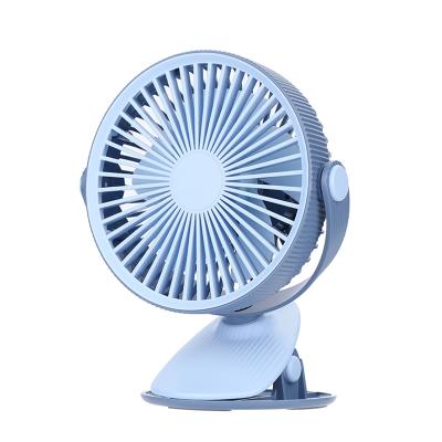 6-Inch Rechargeable Clip-on Fan - 360° Rotating USB Desktop Fan