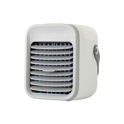 Portable Mini Air Cooler with LED Night Light - USB Desktop Fan