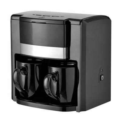 300ml hot plate drip coffee maker machine with 2 ceramic personal cups