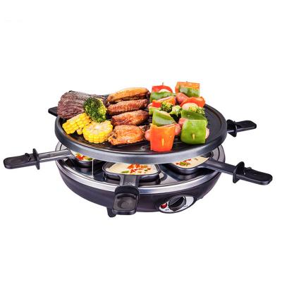 3-in-1 6-Person Raclette and BBQ Grill