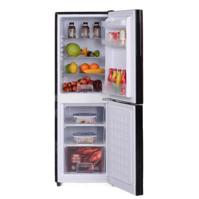 138L Retro Colorful Home Freezer and Refrigerator for Home and Hotel
