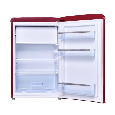 108L Wine Red Retro Upright Fridge with Freezer Part