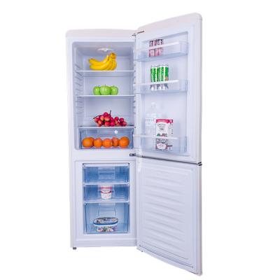 208L Retro Compressor Refrigerator and Freezer for Drinks and Ice Cream